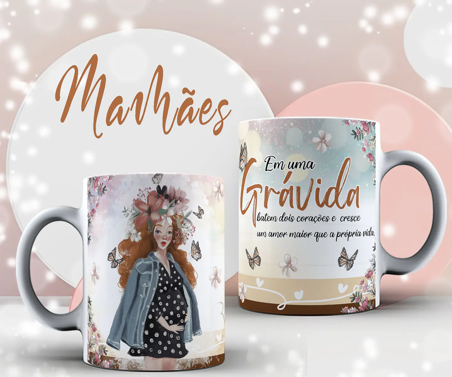 16 Artes Canecas Dia das Mãe Arquivos em CorelDraw 8