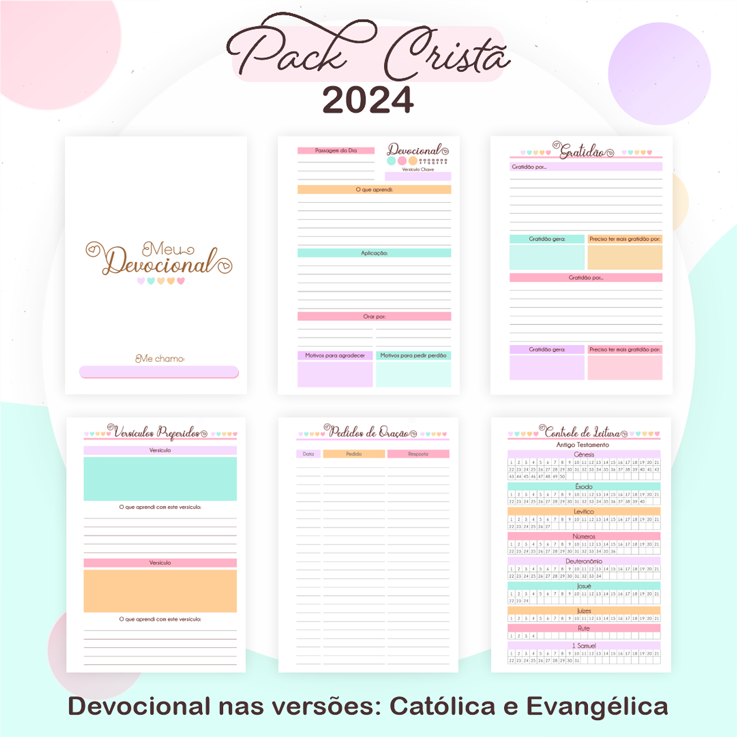 Arquivos Prontos Agenda Caderno 2024 Versículos e Louvores 14
