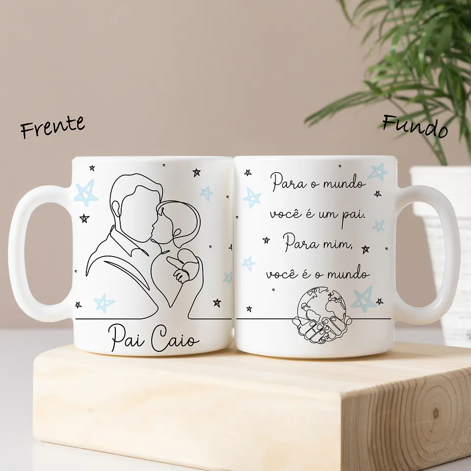 30 Artes Caneca Dia dos Pais Linhas em Jpg  4