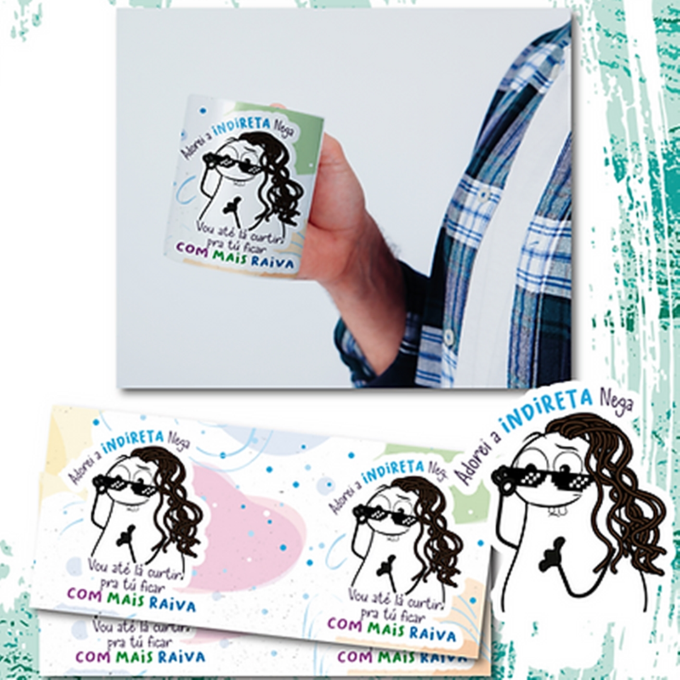 Arte Caneca Adorei a indireta Nega vou até lá curtir pra tu ficar com mais raiva Png 1