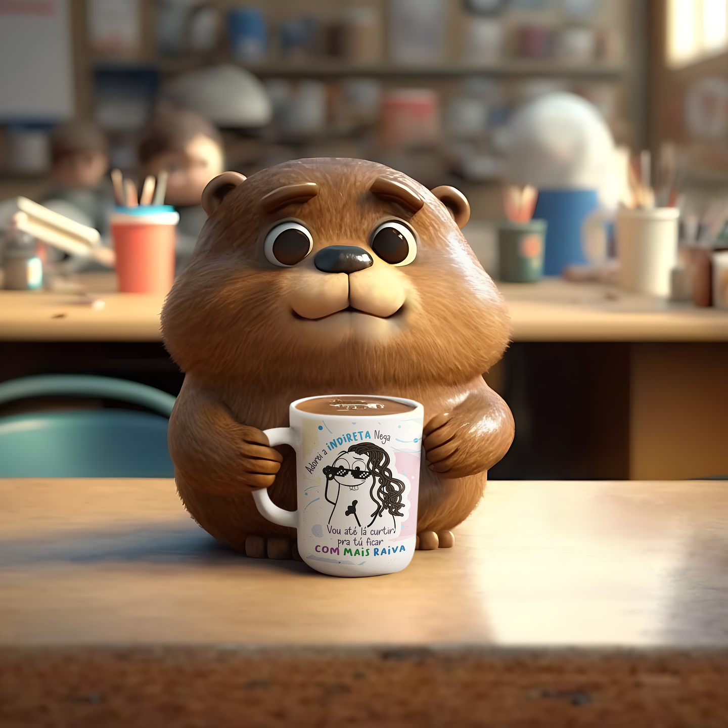 Arte Caneca Adorei a indireta Nega vou até lá curtir pra tu ficar com mais raiva Png 2