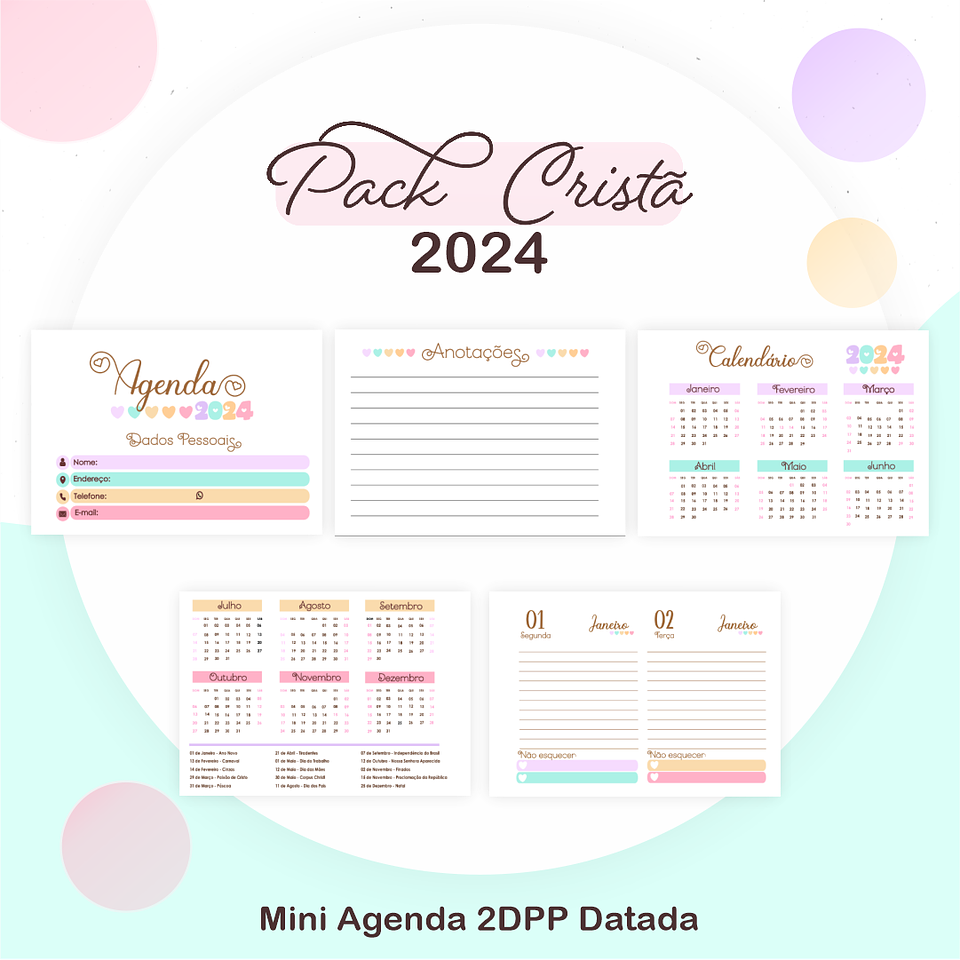 Arquivos Prontos Agenda Caderno 2024 Versículos e Louvores 18