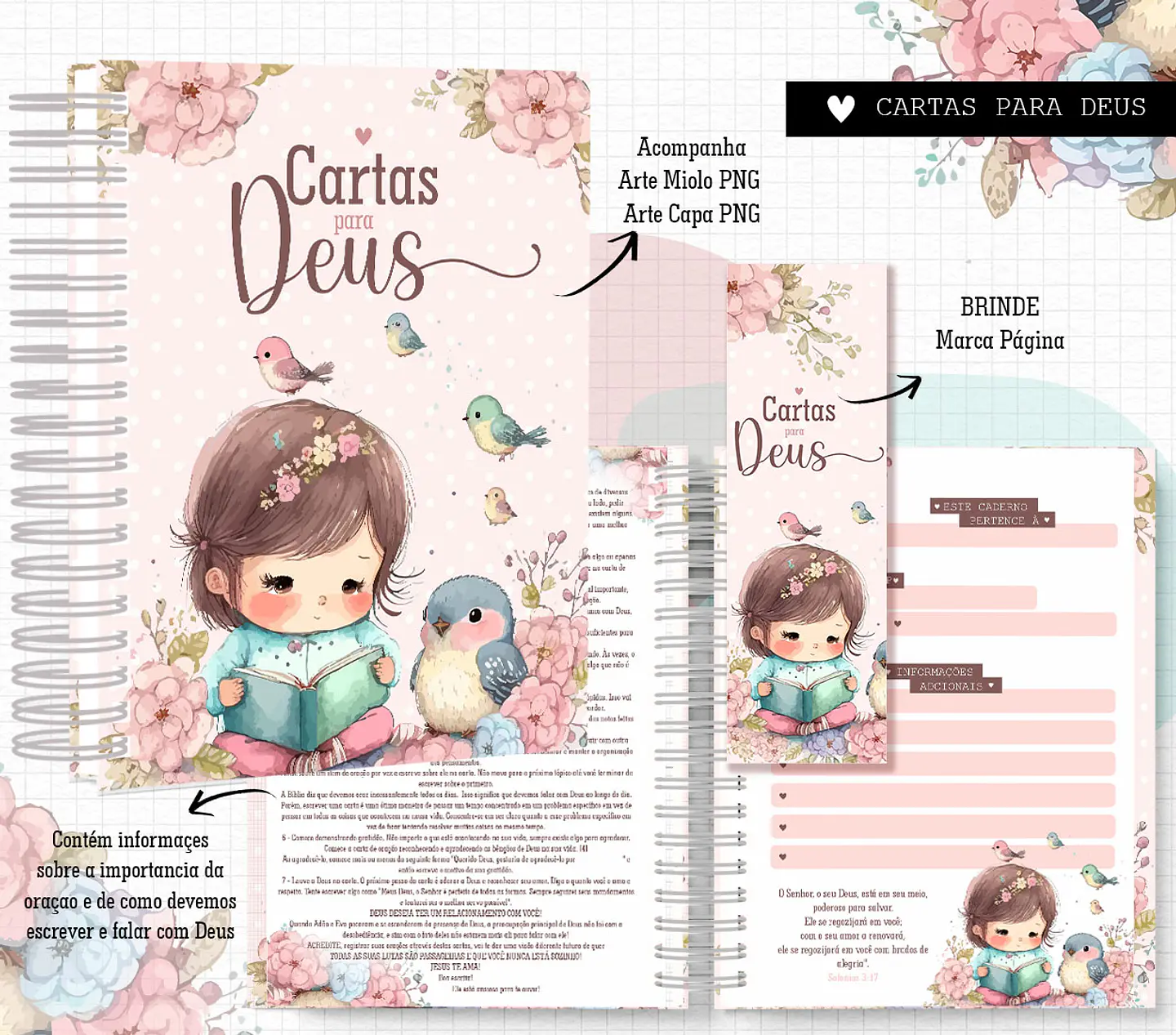 Arquivos Caderno A5 Seja Forte e Corajosa e Outras 2024 em Pdf 8