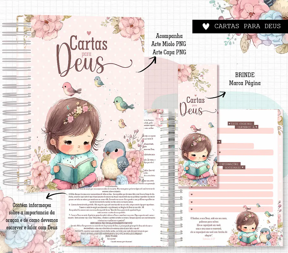 Arquivos Caderno A5 Seja Forte e Corajosa e Outras 2024 em Pdf 8