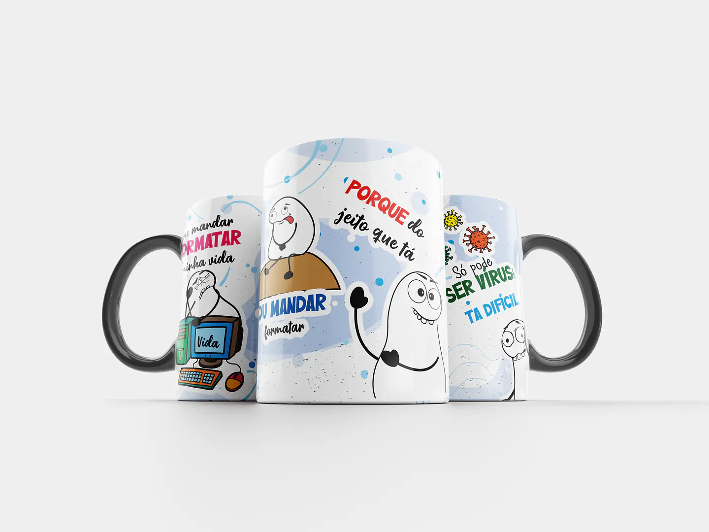 Arte Caneca Vou mandar formatar minha vida vou mandar formatar Png 1