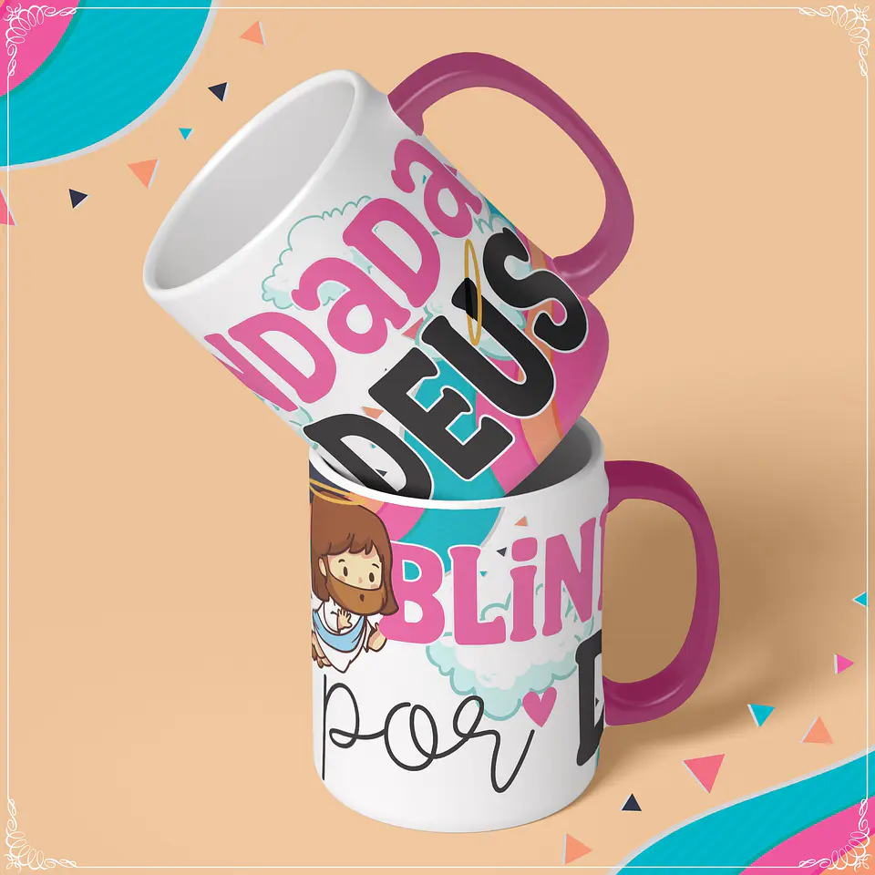 10 Artes Canecas Fé Hinos Religião Frases em Corel Draw 2