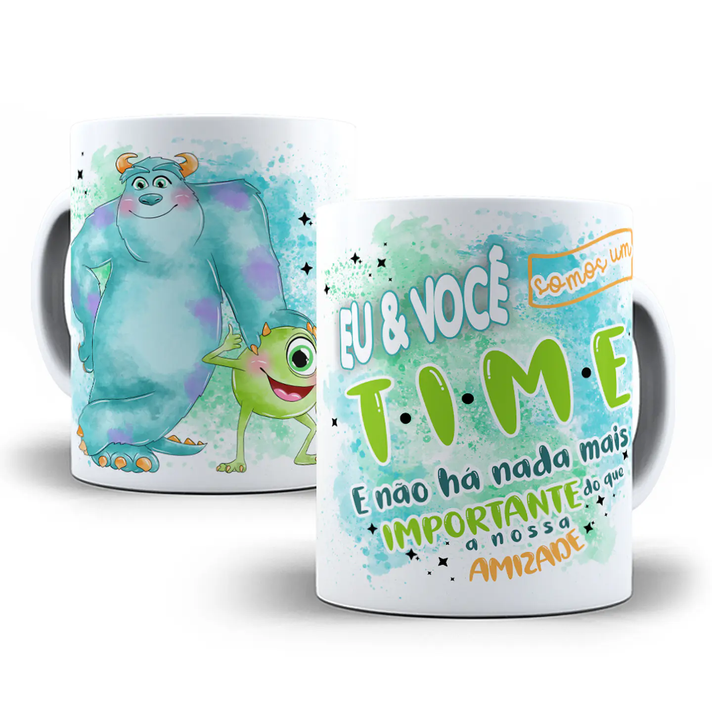12 Artes para Caneca Amizade Personagens em Corel Draw 6