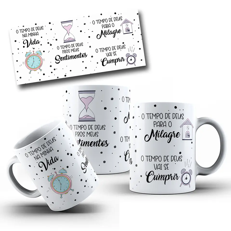 10 Artes Canecas Fé Hinos Religião Frases em Corel Draw 9