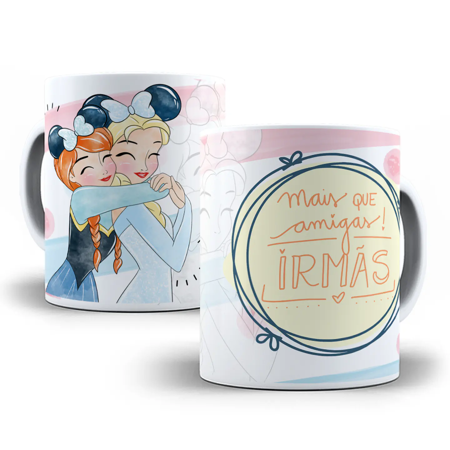 12 Artes para Caneca Amizade Personagens em Corel Draw 7
