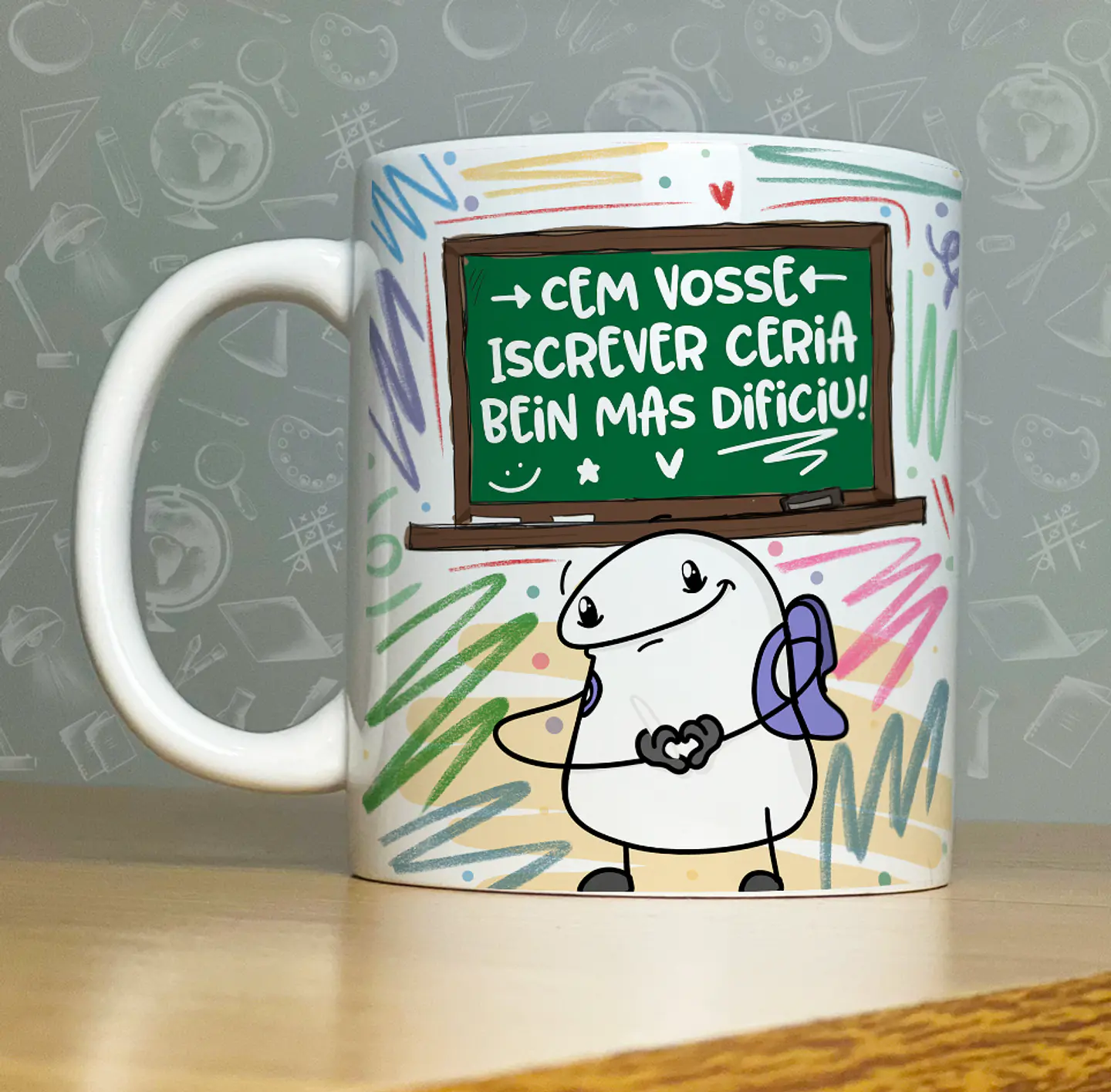 52 Artes para Caneca Dia do Professor - Kit Digital Dia dos Professores Arquivos Png 12