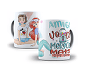 12 Artes para Caneca Amizade Personagens em Corel Draw