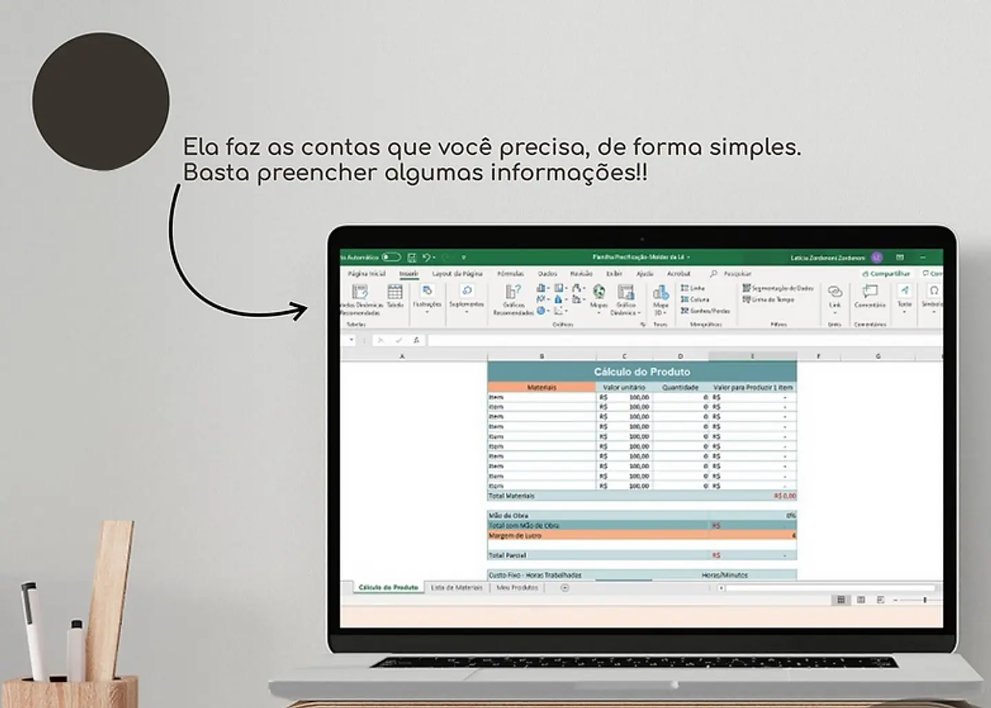 Arquivo Planilha Preço Certo para Precificação em Excel  3