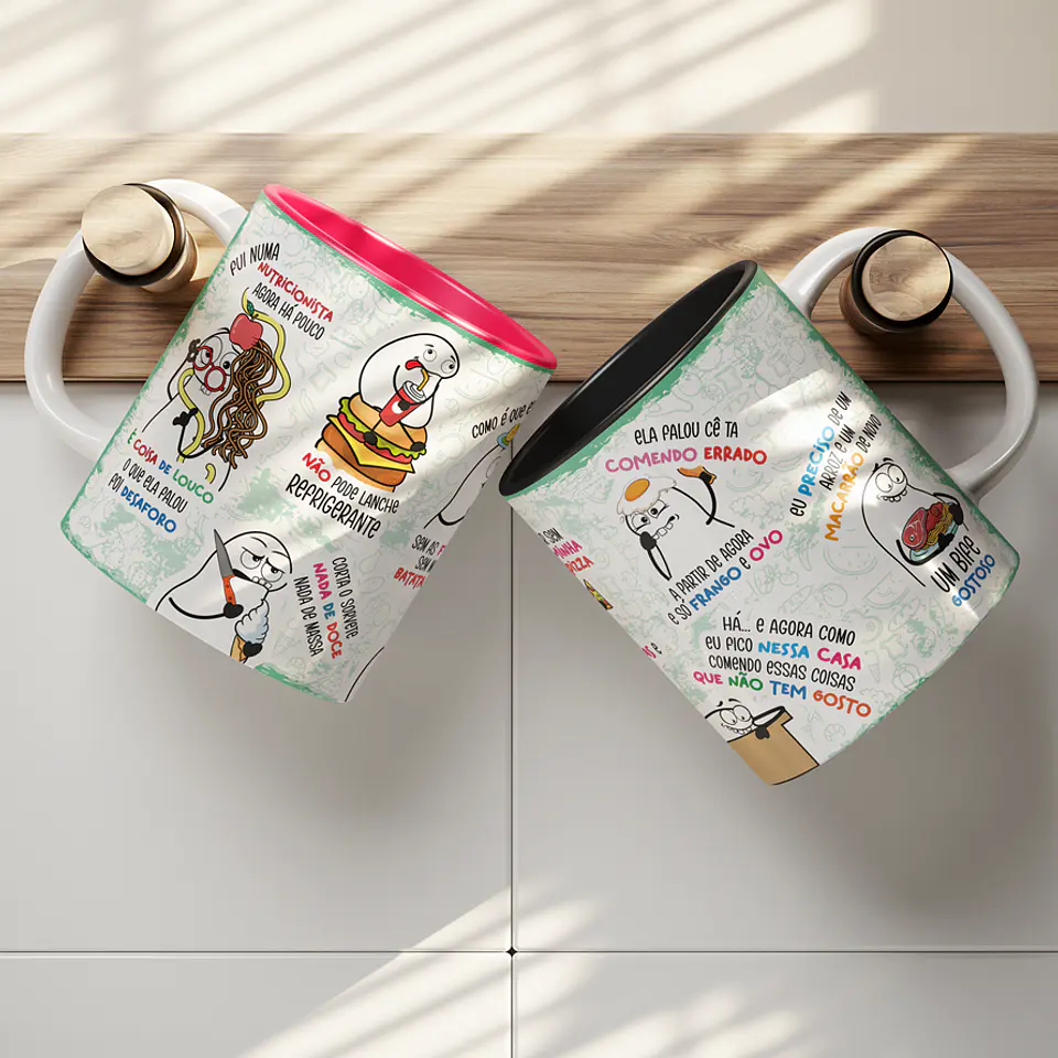 Arte caneca Fui numa nutricionista agora a pouco - Paródia Nutricionista Png 1