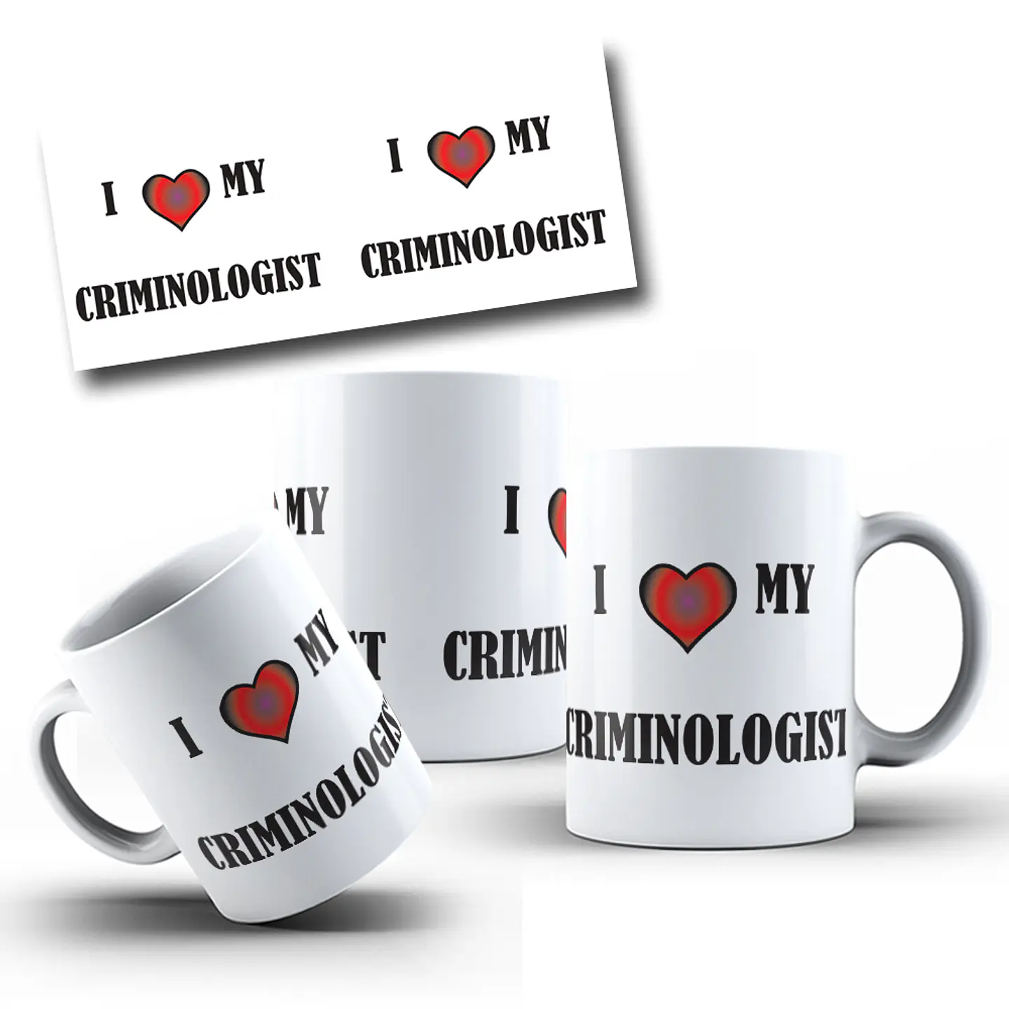 Arte Caneca Love My Criminologista Arquivo Png  1