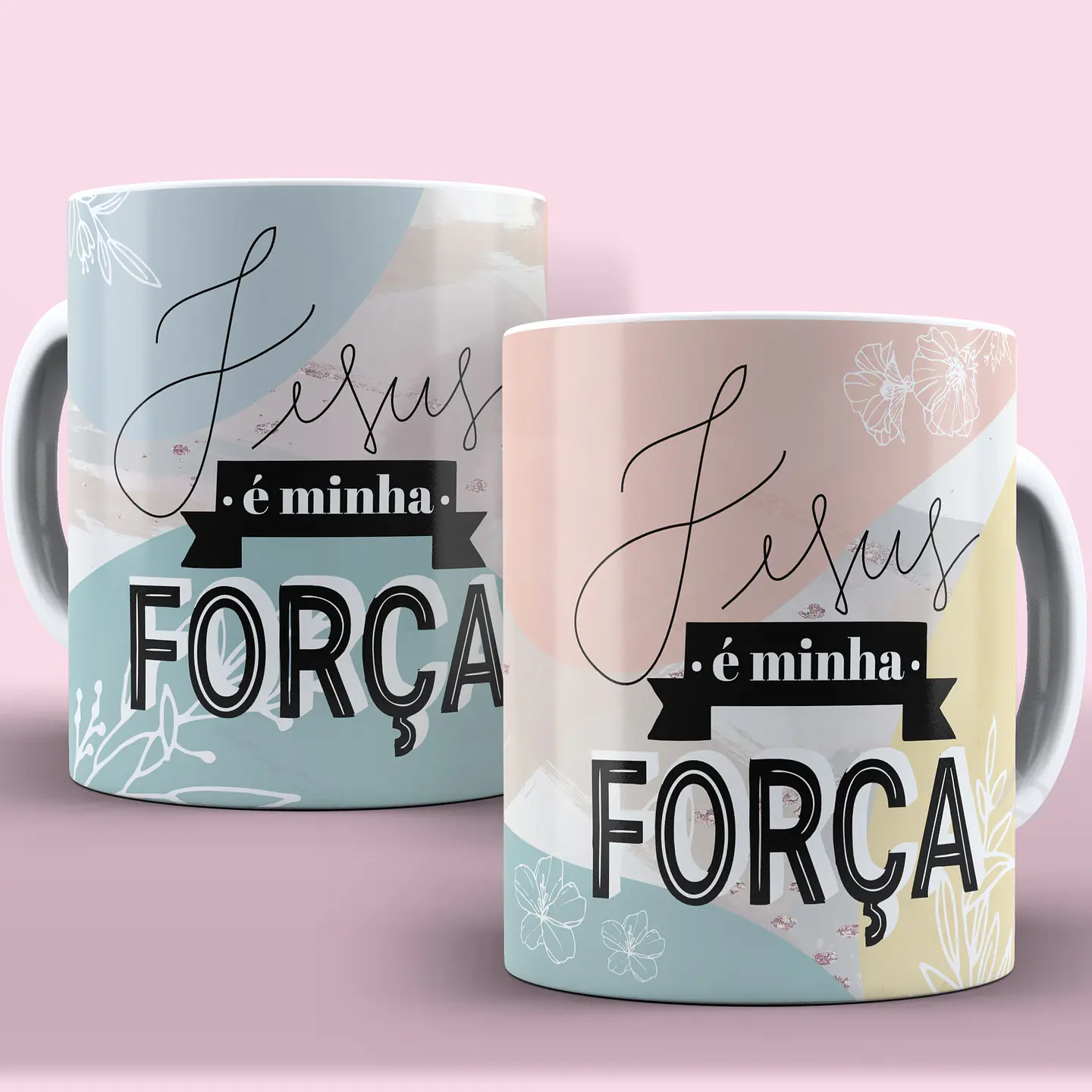 10 Artes Canecas Amor em Cores em Corel Draw  5