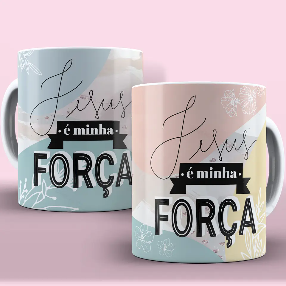 10 Artes Canecas Amor em Cores em Corel Draw  5