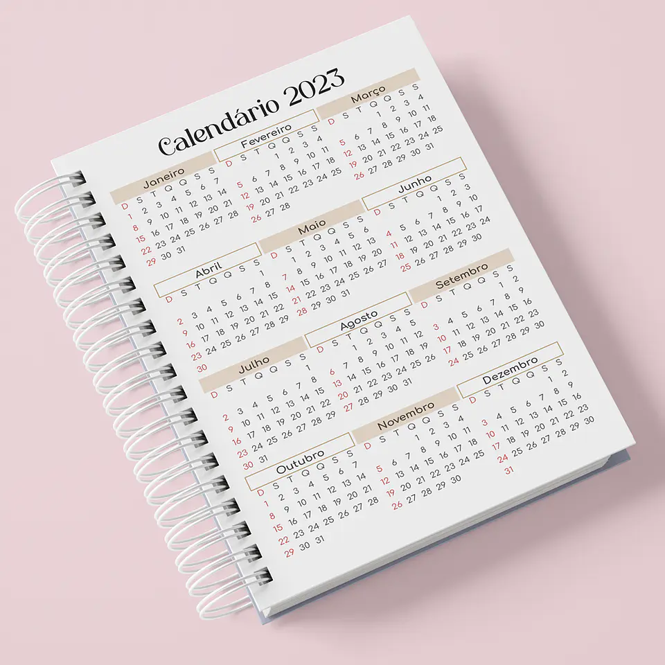 Arquivos Agenda Boho 2024 em Pdf 6