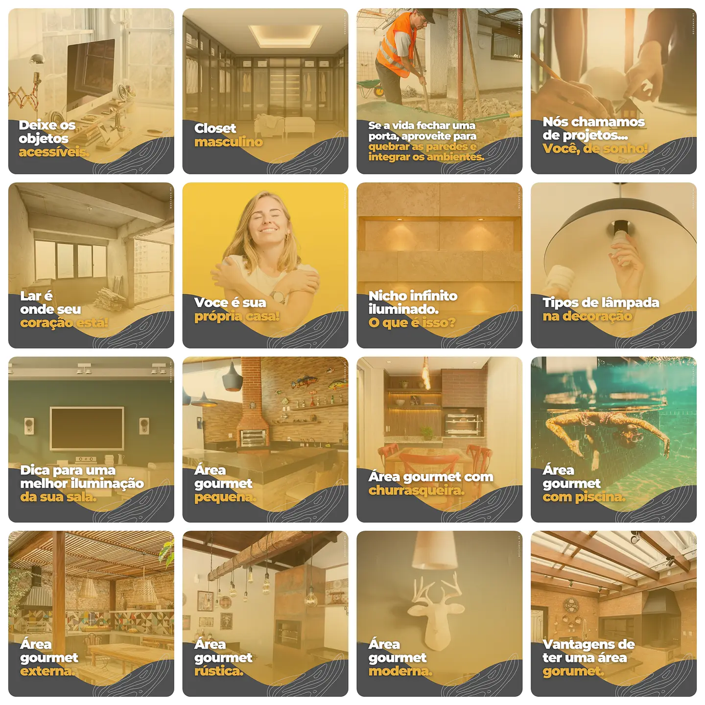 Pack Canva Arquitetos Templates Editáveis 200 Artes + Legendas 2