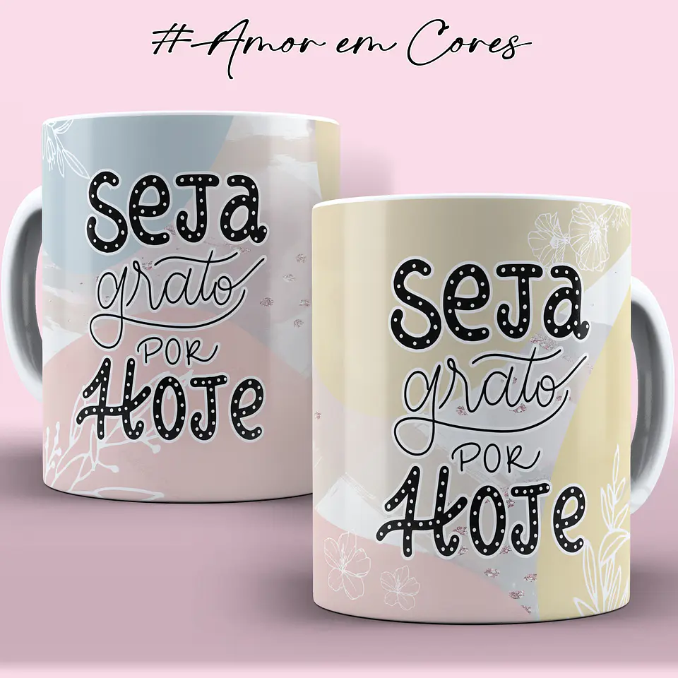 10 Artes Canecas Amor em Cores em Corel Draw  9