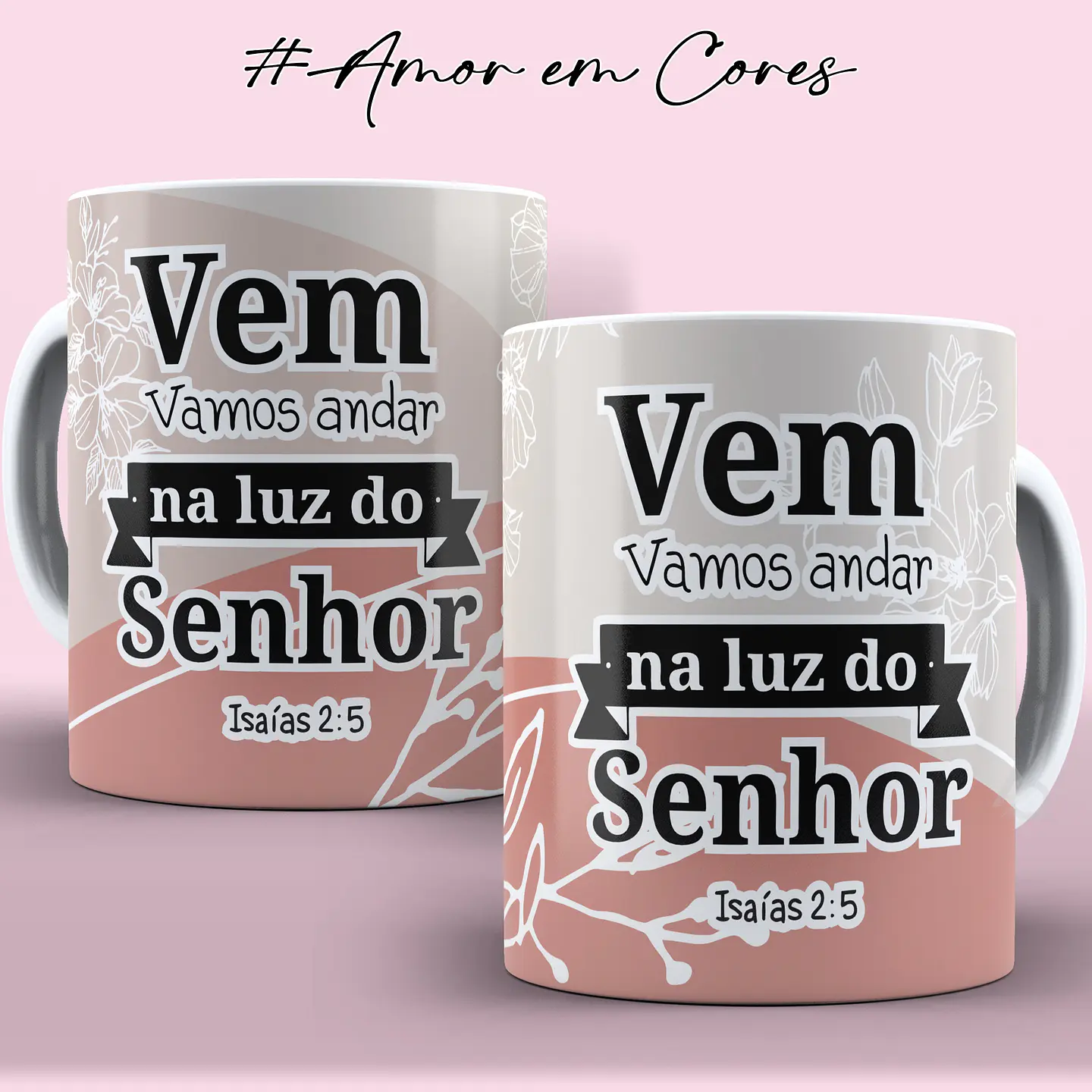 10 Artes Canecas Amor em Cores em Corel Draw  10