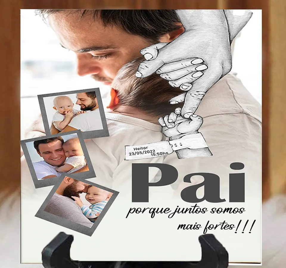12 Artes Caneca Azulejo e Quadro Dia dos Pais em Corel Draw  9