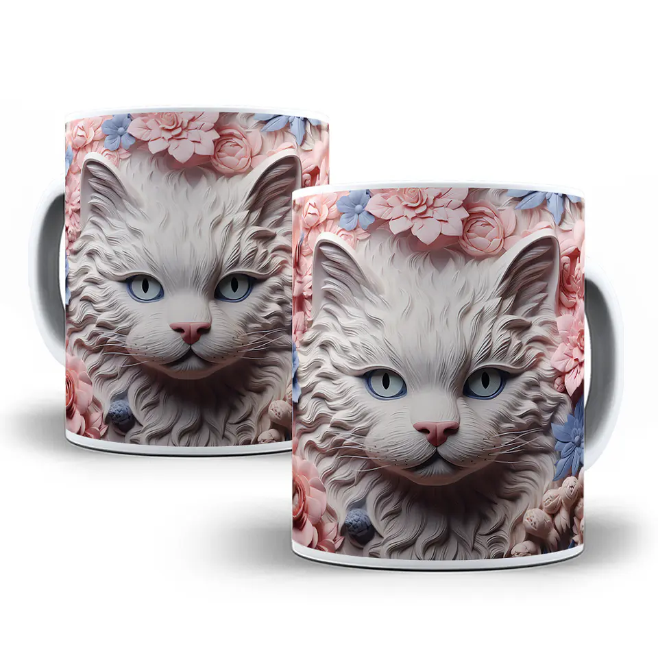 13 Artes para Caneca Animais 3D em Jpg 3