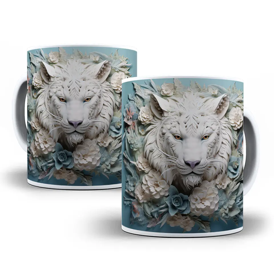 13 Artes para Caneca Animais 3D em Jpg 4