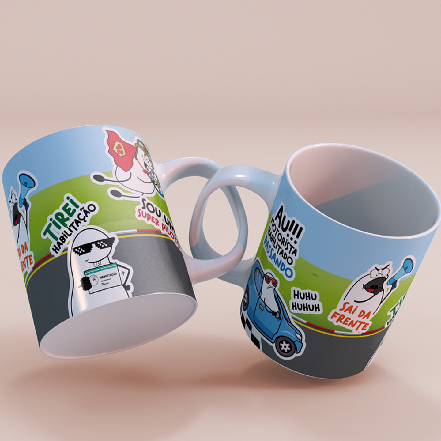 2 Arte Caneca Motorista Habilitado Arquivos Png 3