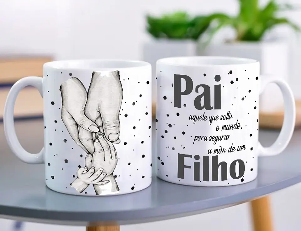 12 Artes Caneca Azulejo e Quadro Dia dos Pais em Corel Draw  12
