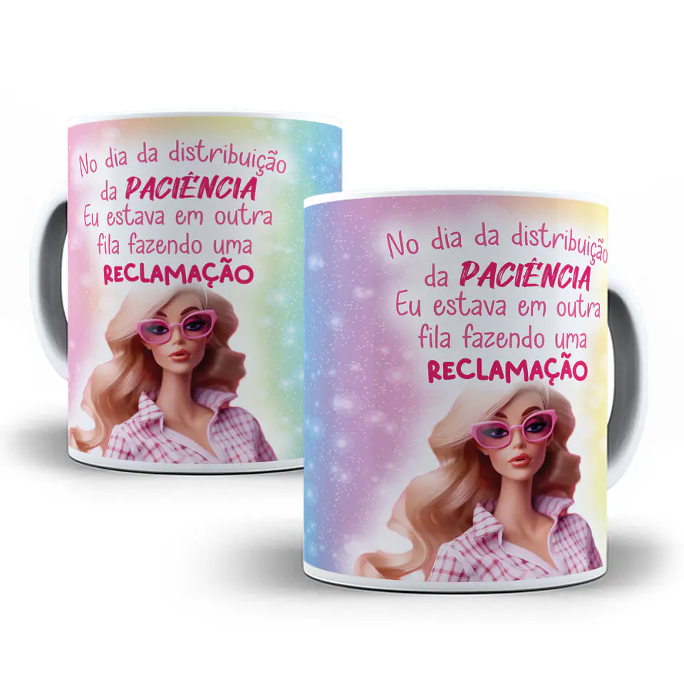 12 Artes para Caneca Barbie Frases em Corel Draw  5