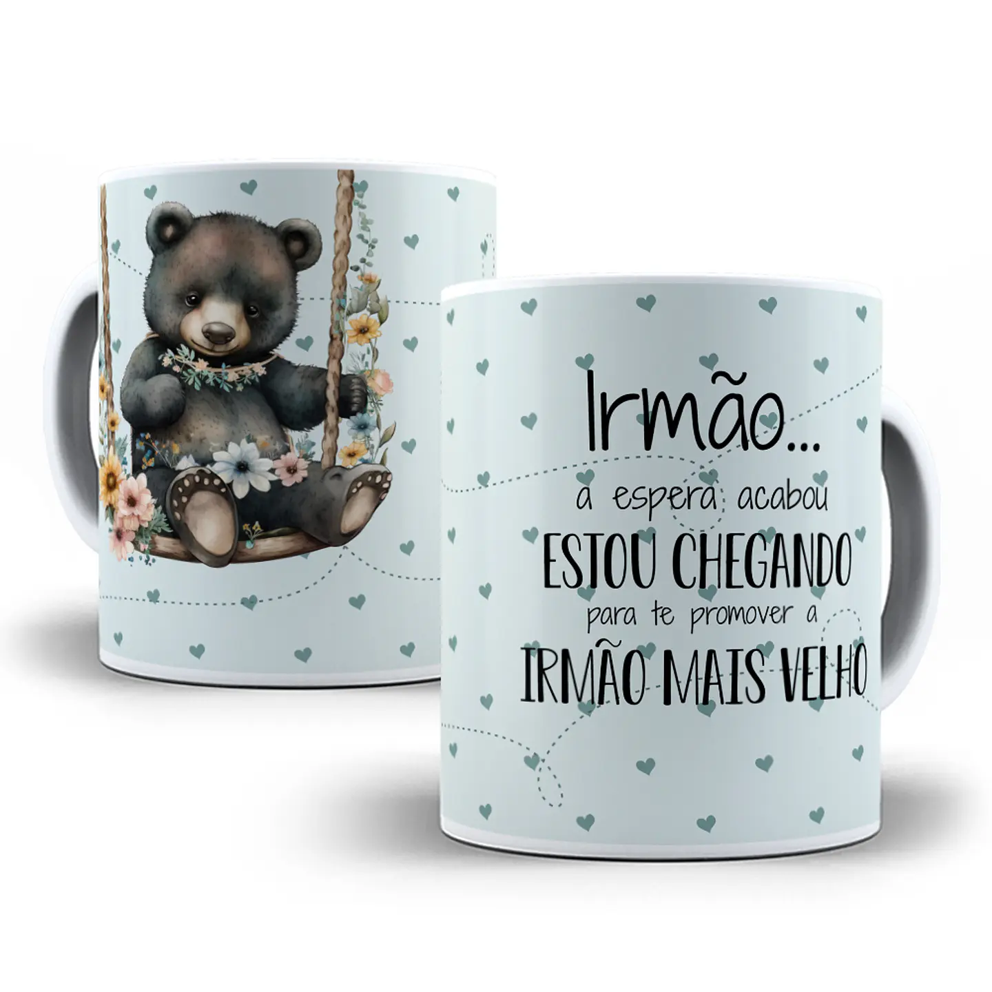 11 Artes Caneca Ursinhos Cheguei em CorelDraw 2