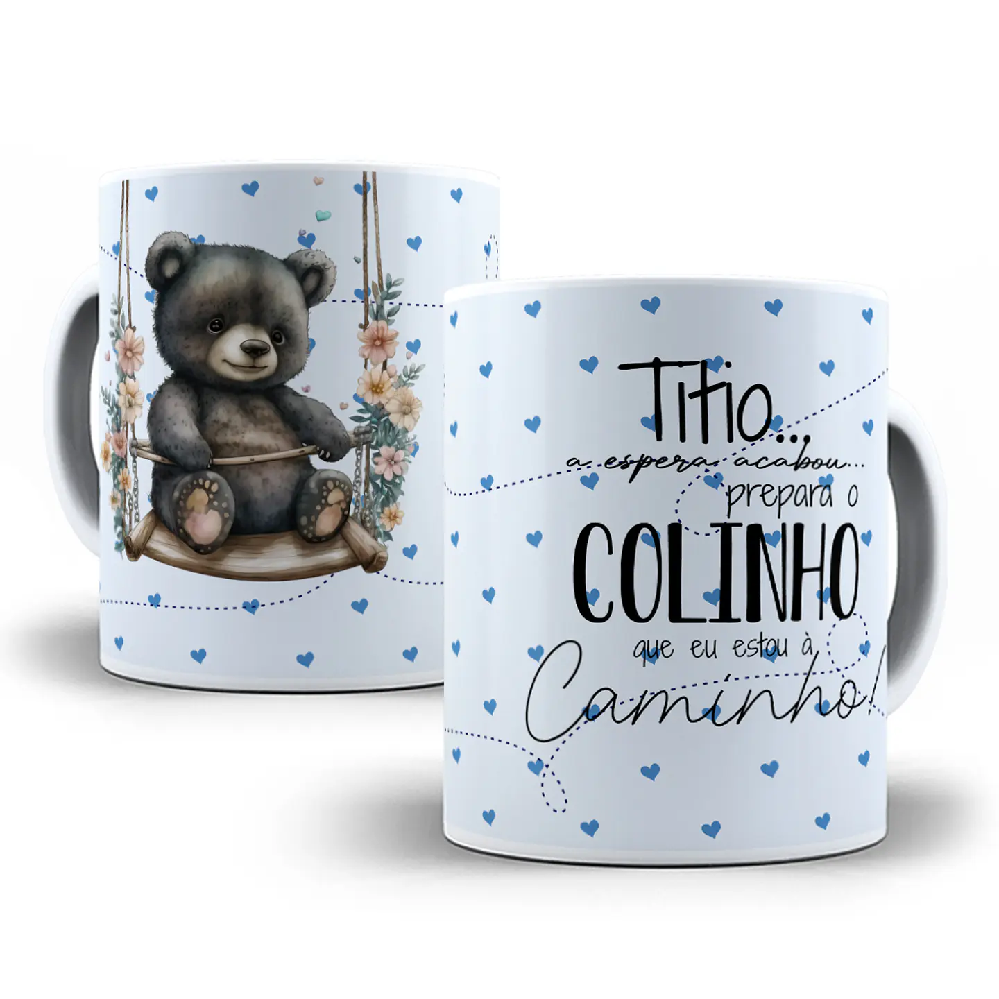 11 Artes Caneca Ursinhos Cheguei em CorelDraw 3