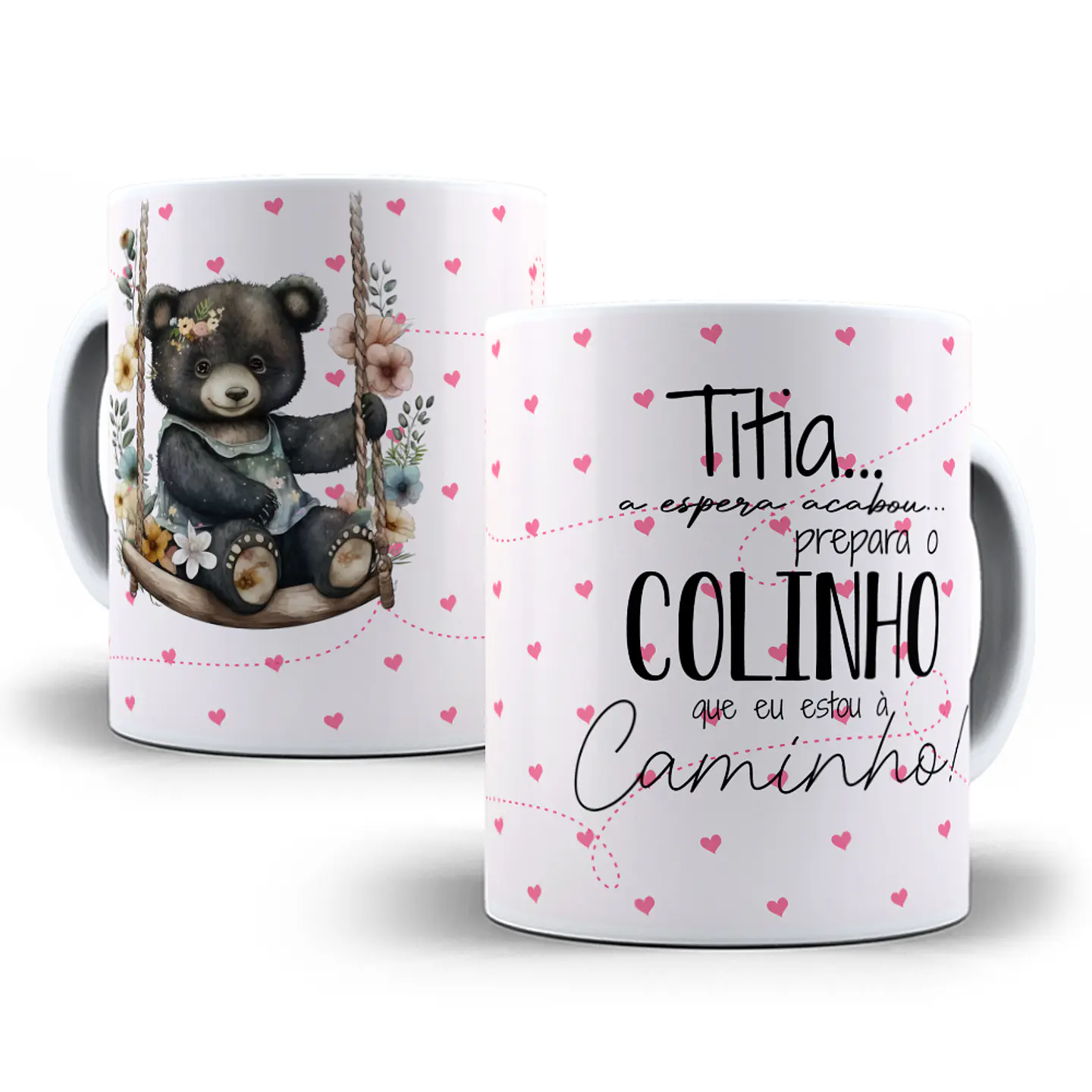 11 Artes Caneca Ursinhos Cheguei em CorelDraw 5