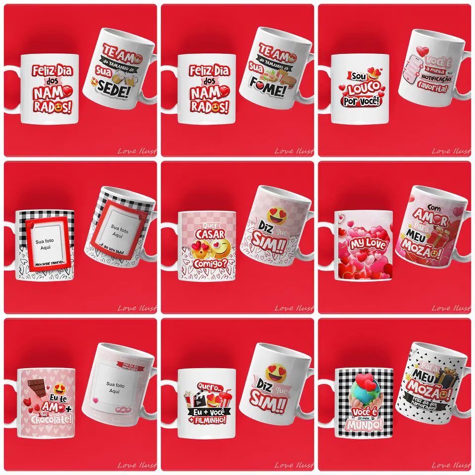 Kit Digital Dia dos Namorados em Png 3