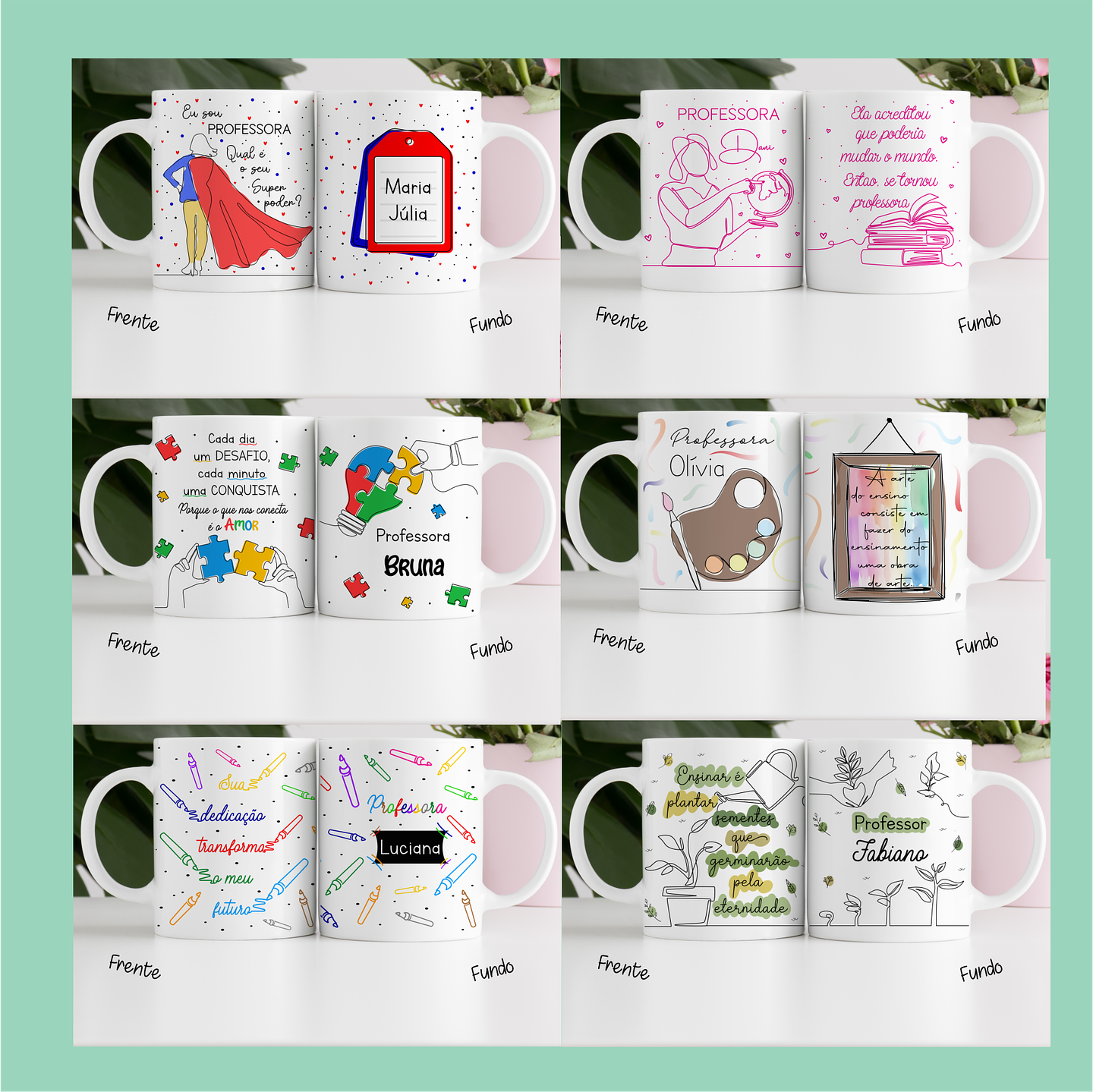 20 Artes Caneca Dia dos Professores em Linhas Jpg 2