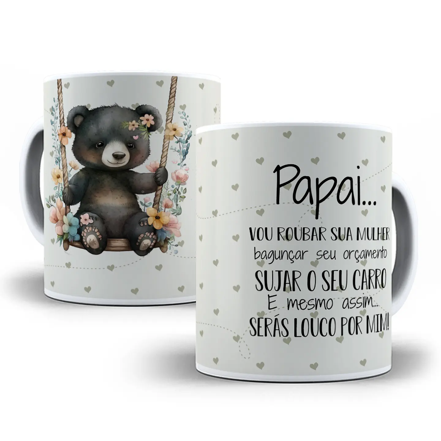 11 Artes Caneca Ursinhos Cheguei em CorelDraw 6