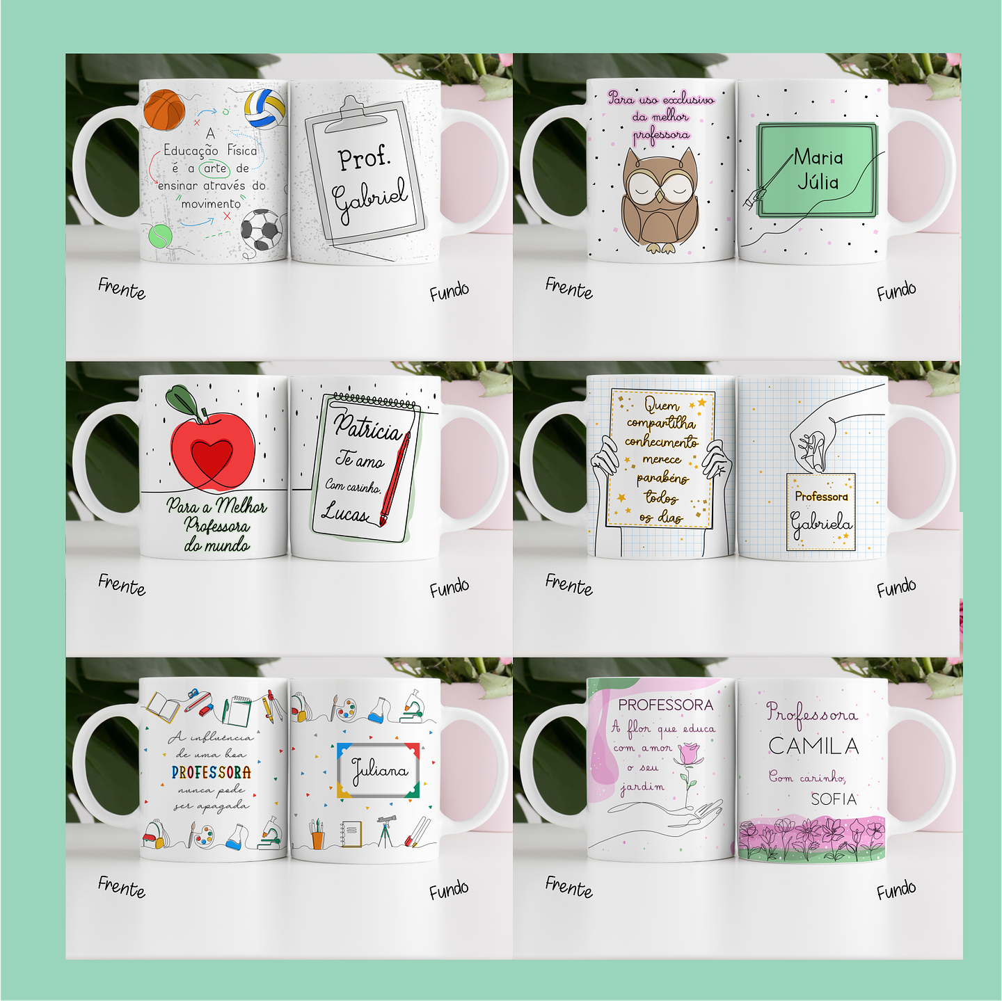 20 Artes Caneca Dia dos Professores em Linhas Jpg 3