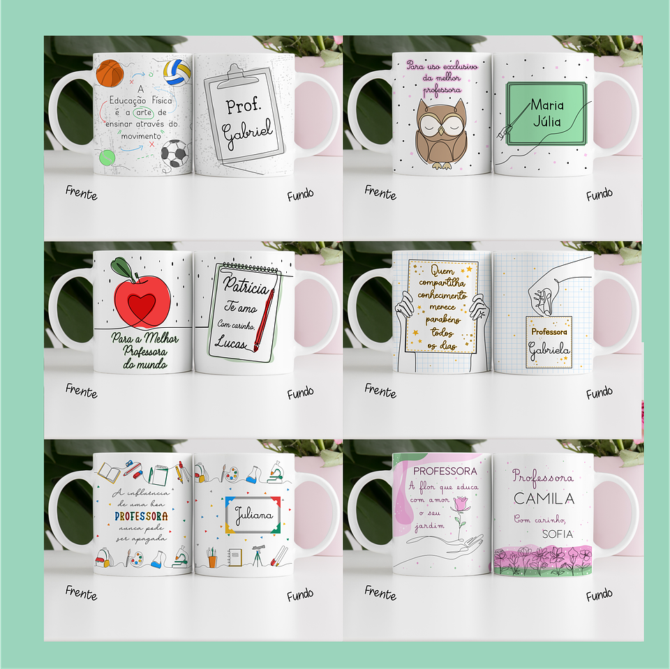20 Artes Caneca Dia dos Professores em Linhas Jpg 3