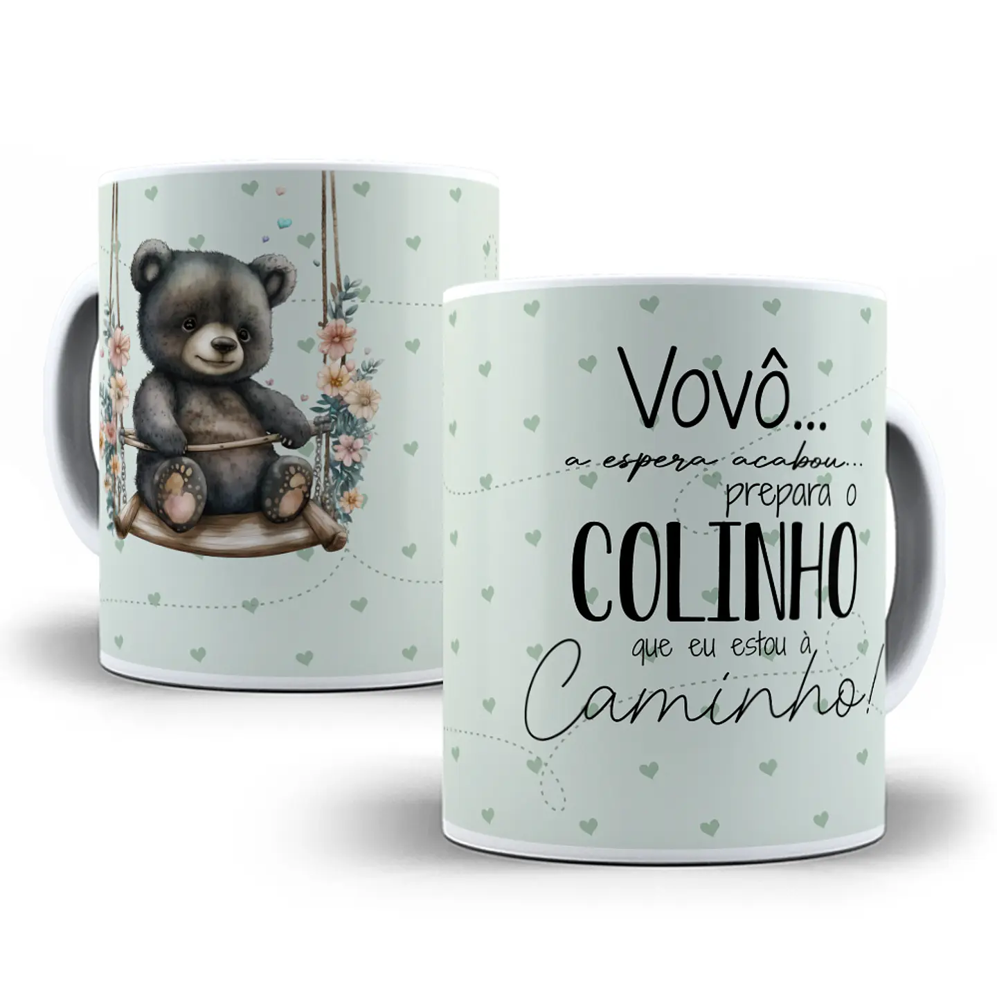 11 Artes Caneca Ursinhos Cheguei em CorelDraw 7