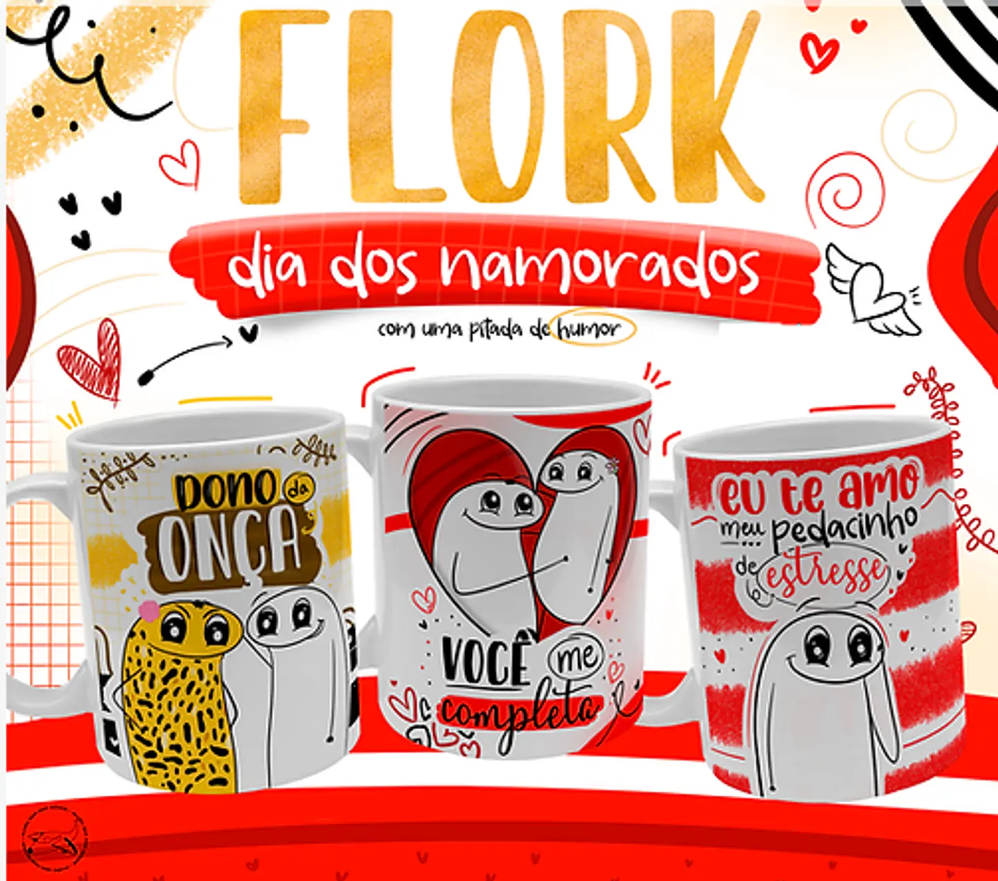 30 Artes Caneca Dia dos Namorados Flork Meme em Jpg 1