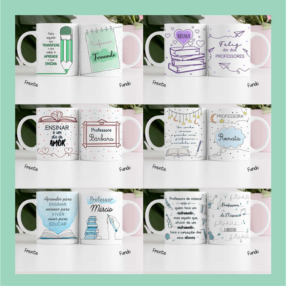20 Artes Caneca Dia dos Professores em Linhas Jpg 4