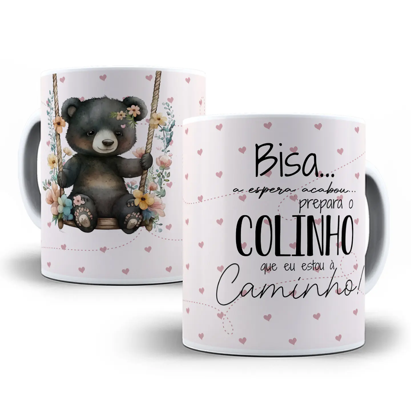 11 Artes Caneca Ursinhos Cheguei em CorelDraw 8