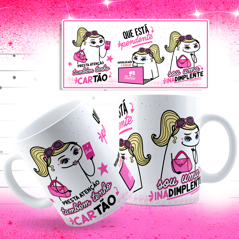 Artes para Caneca Flork Pobre Girl Arquivos Png  1