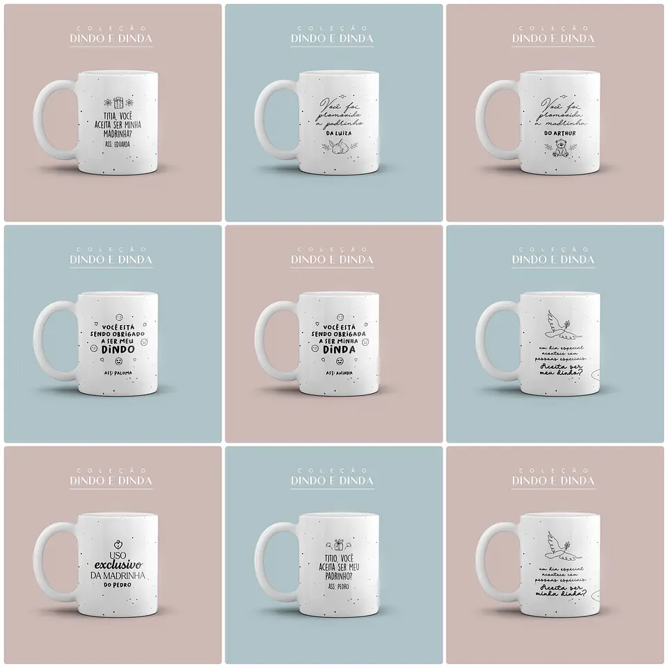 31 Artes para Caneca Dindo e Dinda em Jpg + Vetor 3