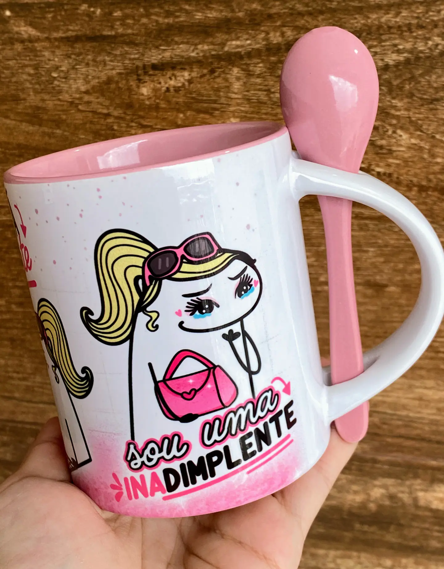 Artes para Caneca Flork Pobre Girl Arquivos Png  4