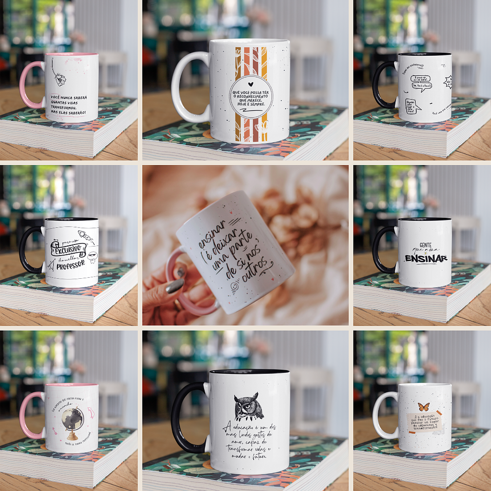 25 Artes Caneca Dia dos Professores Minimalista em Jpg 1