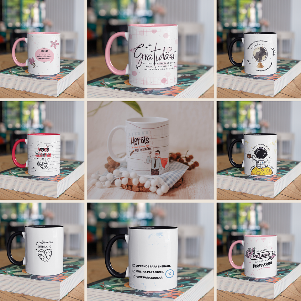 25 Artes Caneca Dia dos Professores Minimalista em Jpg 3