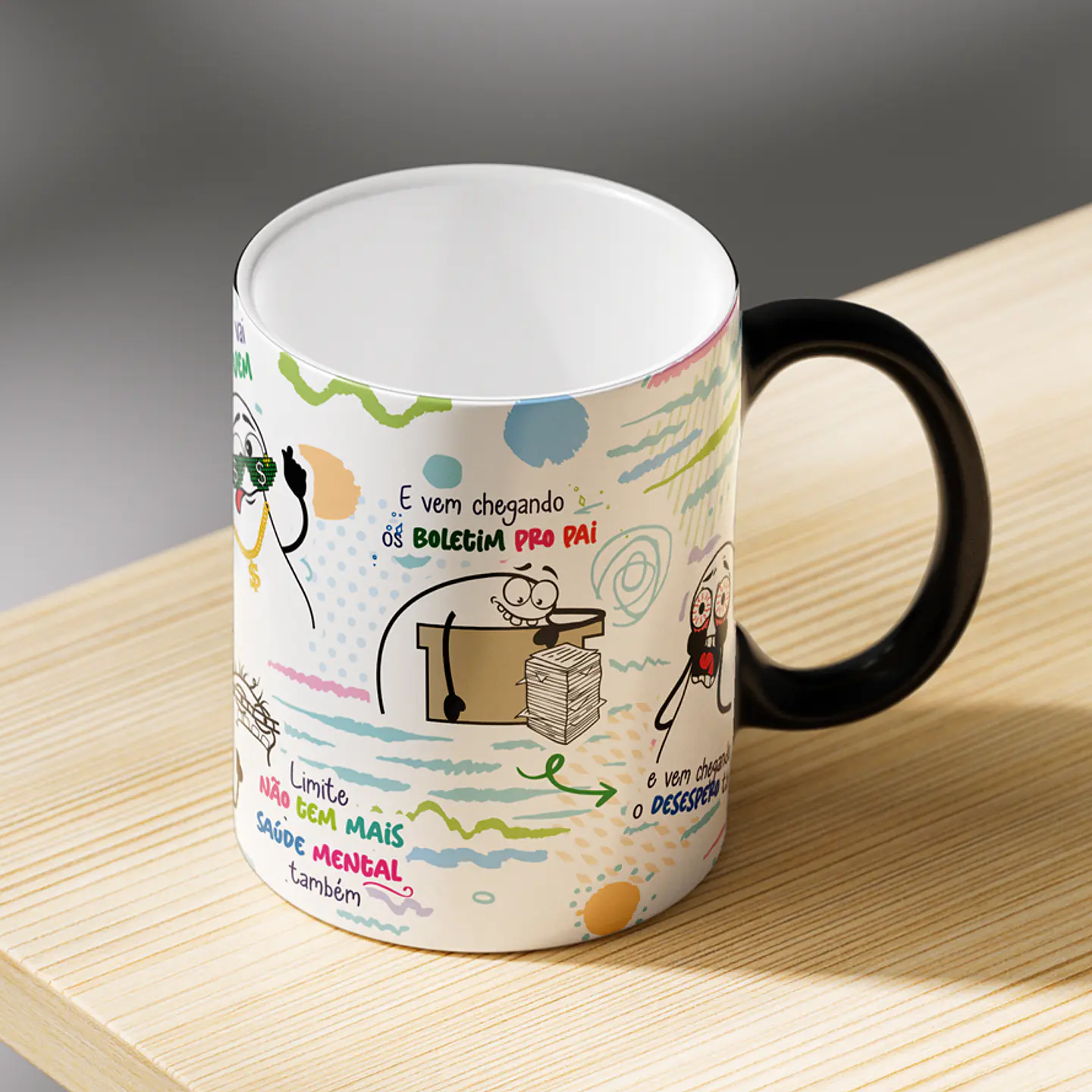 Arte caneca Fui Passando na Fatura - Esqueci a fatura o c# caiu da bunda Png 4