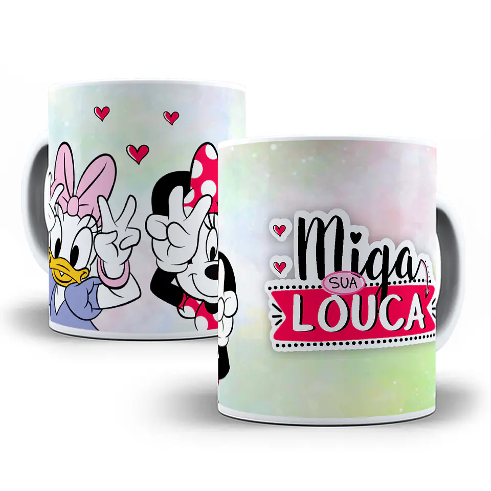 20 Artes para Caneca Amizade Disney em CorelDraw  4