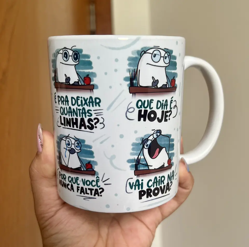 Arte Caneca Flork Dia dos professores Arquivo Png  2